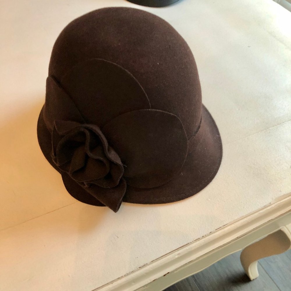Chocolate Brown Wool Hat